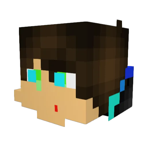 Semtex04 Minecraft avatar head, 3D render