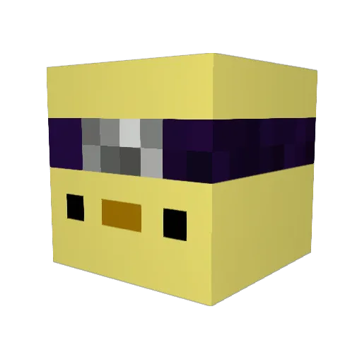 Semvg12 Minecraft avatar head, 3D render