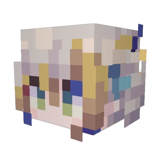 SenKo520 Minecraft avatar head, 3D render
