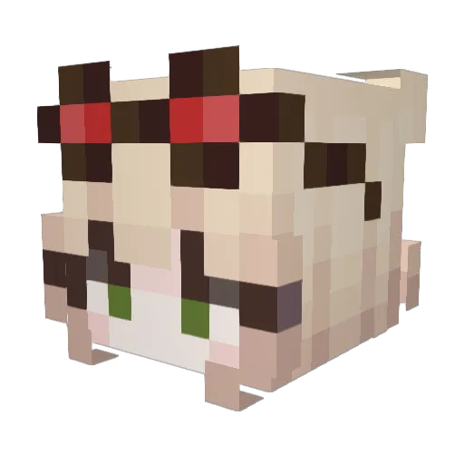 SenReplicator Minecraft avatar head, 3D render