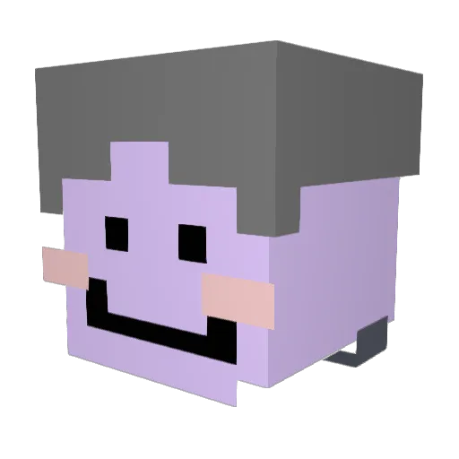 SenRy_575 Minecraft avatar head, 3D render