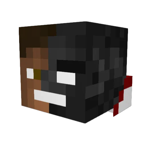 SenX51 Minecraft avatar head, 3D render