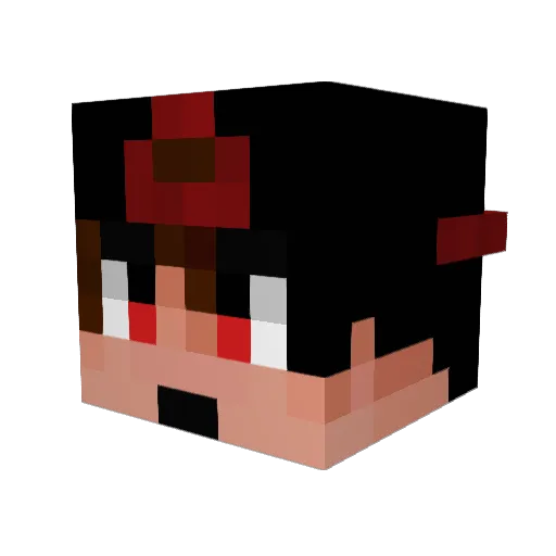 Sen_seY Minecraft avatar head, 3D render
