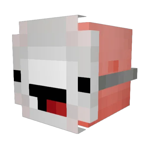 Senado Minecraft avatar head, 3D render