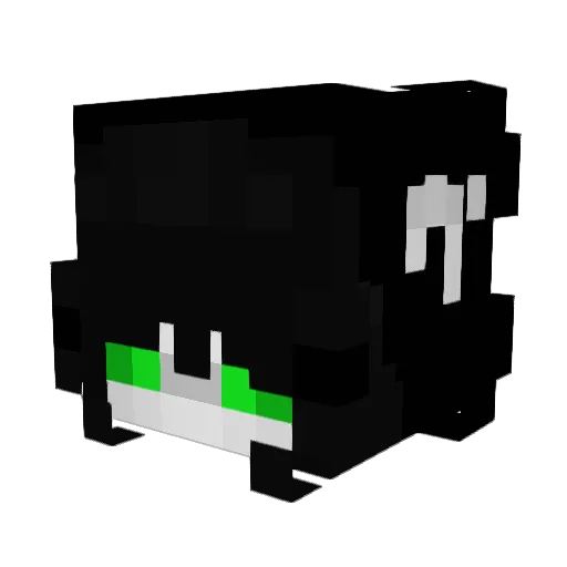 Senanana Minecraft avatar head, 3D render