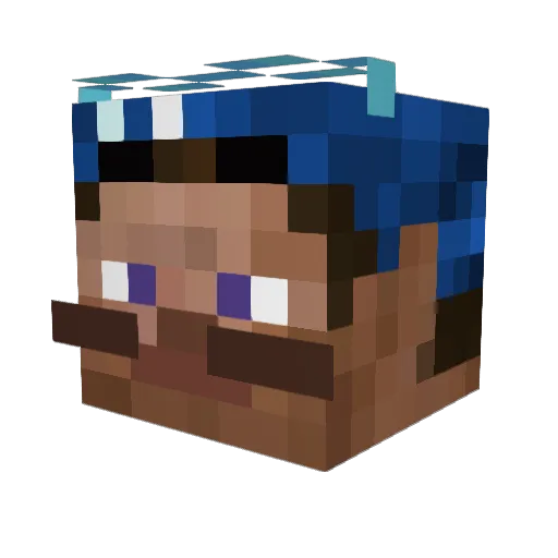 SenatorJimbo Minecraft avatar head, 3D render