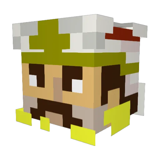 Senatus Minecraft avatar head, 3D render