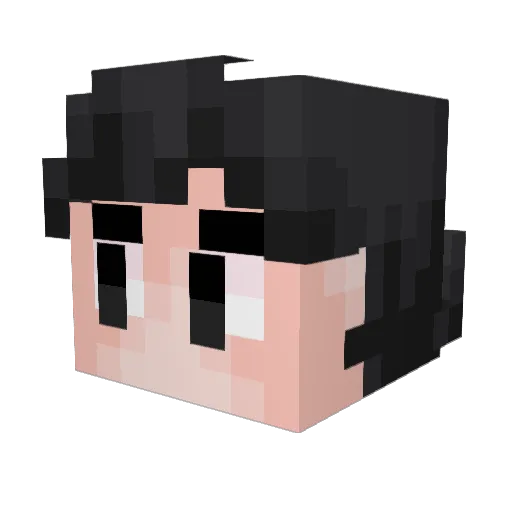 Senchies Minecraft avatar head, 3D render