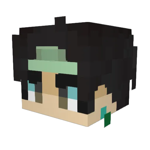 Senchou117 Minecraft avatar head, 3D render