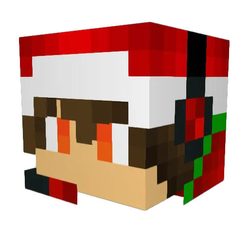 Sencrex Minecraft avatar head, 3D render