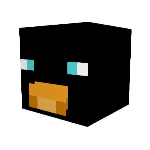 SendHugs Minecraft avatar head, 3D render