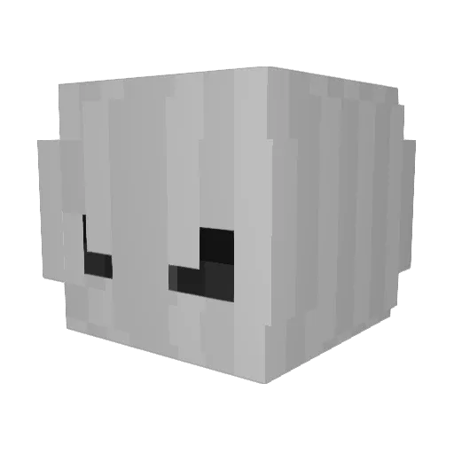 Sendecido Minecraft avatar head, 3D render