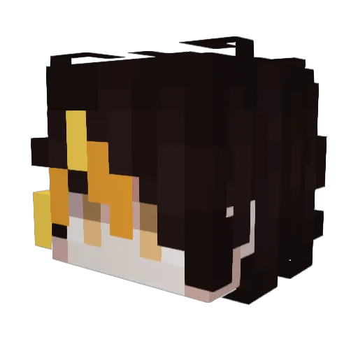 Sendiary Minecraft avatar head, 3D render
