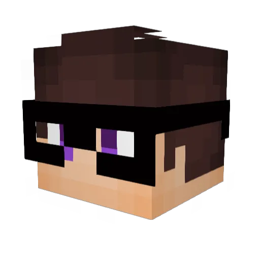 Sendik_Game Minecraft avatar head, 3D render