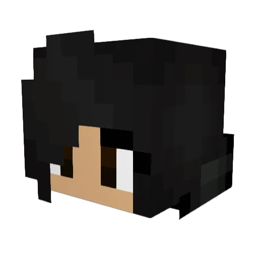 SendoHana Minecraft avatar head, 3D render