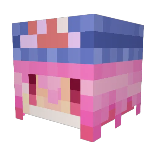 SendouYuki Minecraft avatar head, 3D render