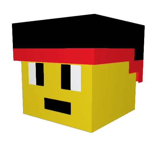 Sendro123 Minecraft avatar head, 3D render