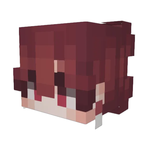 Sene4ga Minecraft avatar head, 3D render