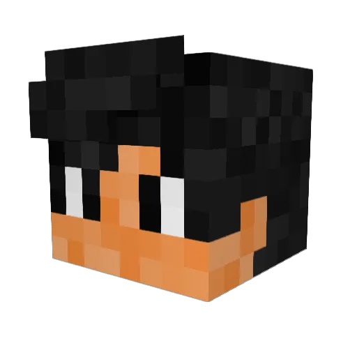 Seneques Minecraft avatar head, 3D render
