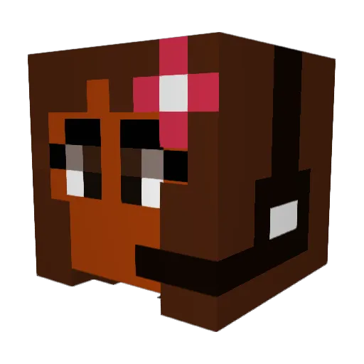 Seneshalpaca Minecraft avatar head, 3D render
