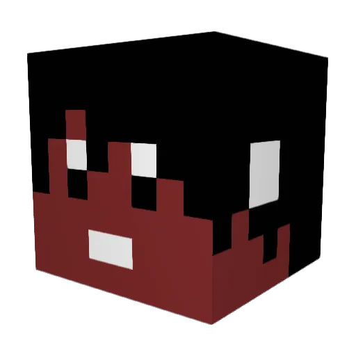 Sengro Minecraft avatar head, 3D render