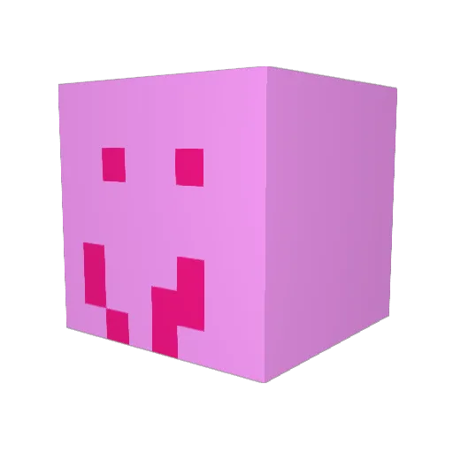 Sengupta Minecraft avatar head, 3D render