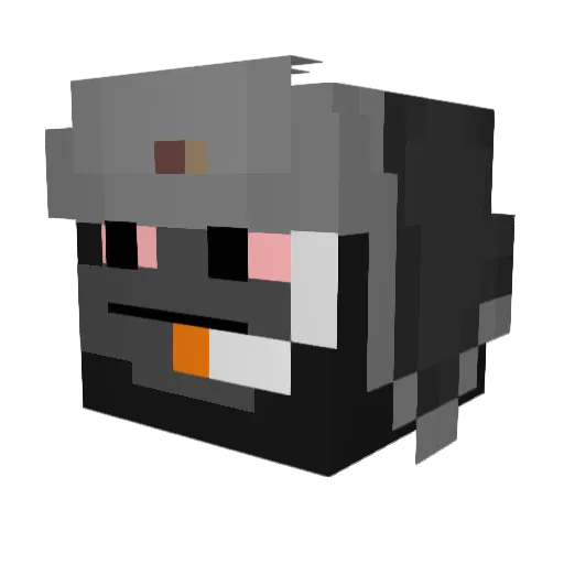 Seniman Minecraft avatar head, 3D render