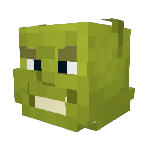 SeniorBobito Minecraft avatar head, 3D render