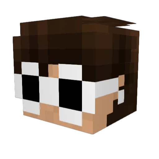 SeniorFropf Minecraft avatar head, 3D render
