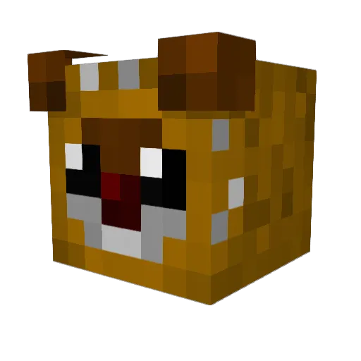 SeniorGuapo Minecraft avatar head, 3D render