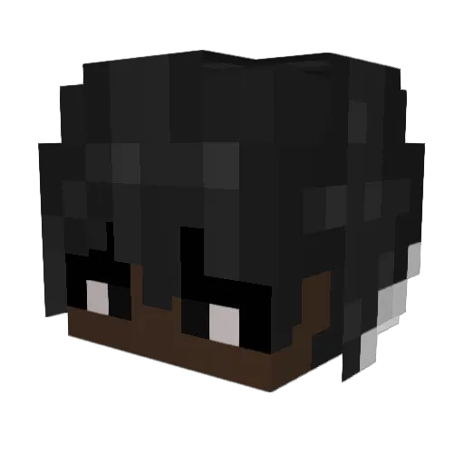 Senipe Minecraft avatar head, 3D render