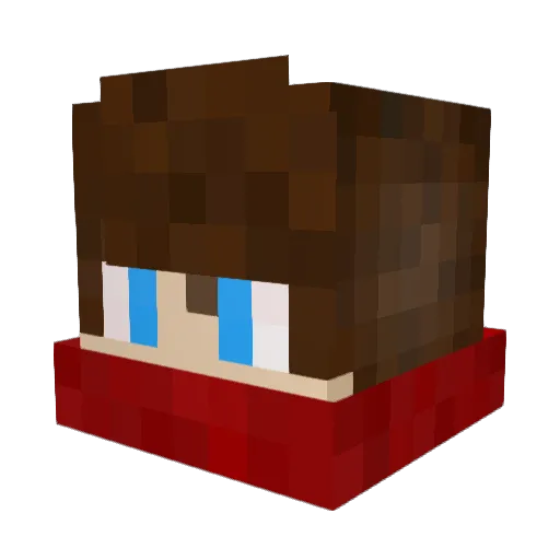 SenixCSGO Minecraft avatar head, 3D render