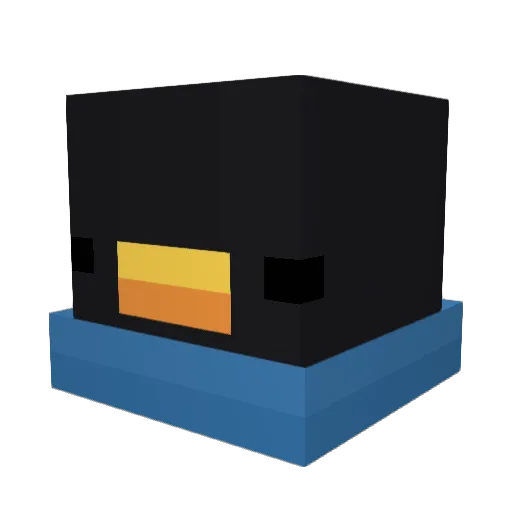 SenkaGejming Minecraft avatar head, 3D render