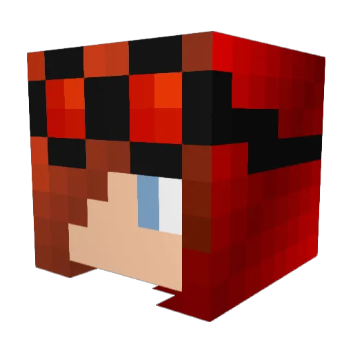 Senka_DragonLord Minecraft avatar head, 3D render