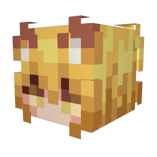 Senki_sama Minecraft avatar head, 3D render