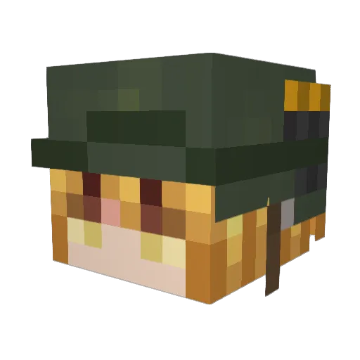 SenkoUA Minecraft avatar head, 3D render