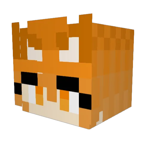Senko_Senpai Minecraft avatar head, 3D render