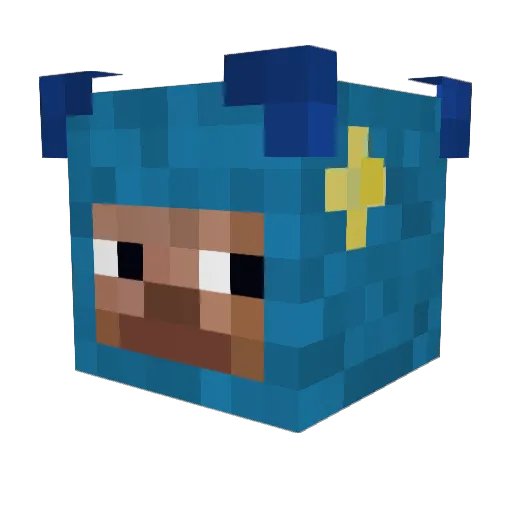 Senkoz Minecraft avatar head, 3D render