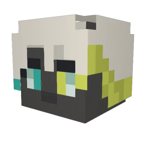 Senlynx1944 Minecraft avatar head, 3D render