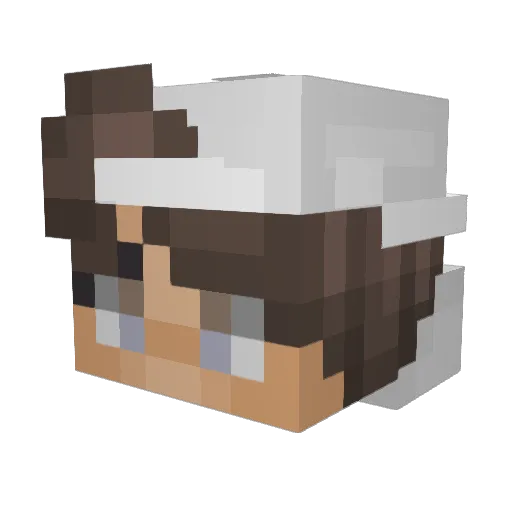 Senn03 Minecraft avatar head, 3D render