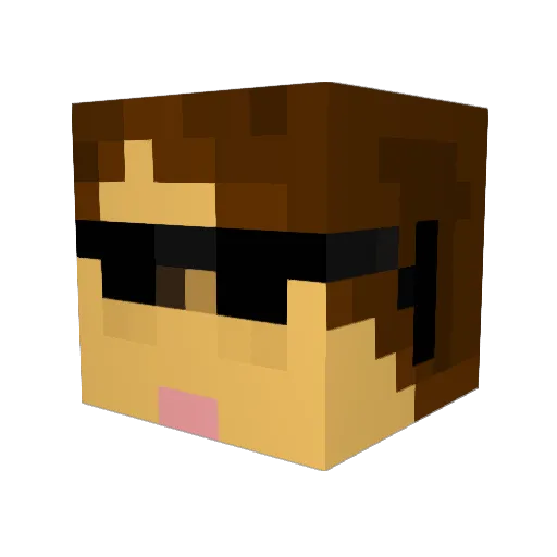 Senn79 Minecraft avatar head, 3D render