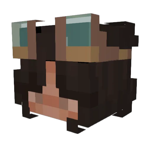 SennaCooky Minecraft avatar head, 3D render