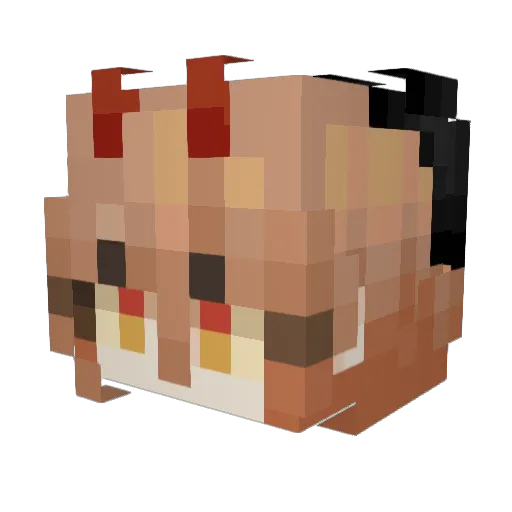 SennaS213 Minecraft avatar head, 3D render