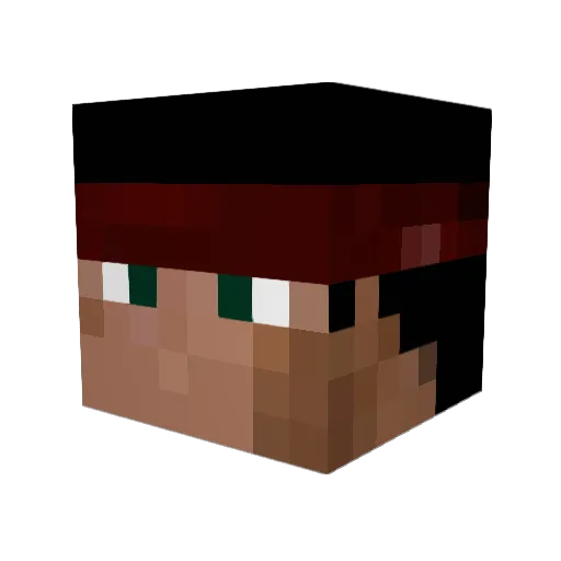 Sennar04 Minecraft avatar head, 3D render