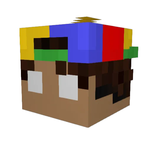 Sennasz Minecraft avatar head, 3D render