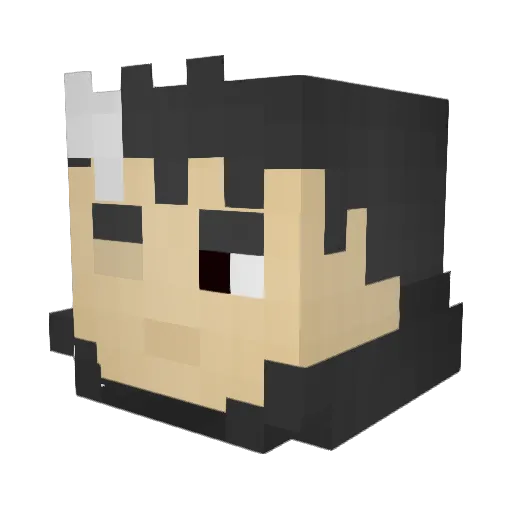 SenninTR Minecraft avatar head, 3D render