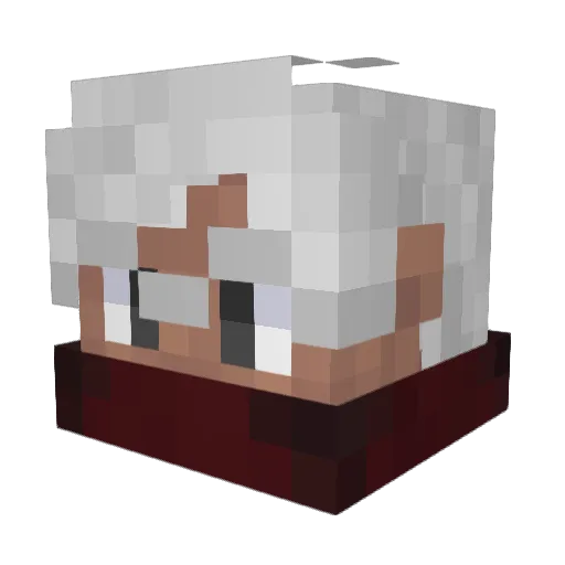 Sennistor Minecraft avatar head, 3D render