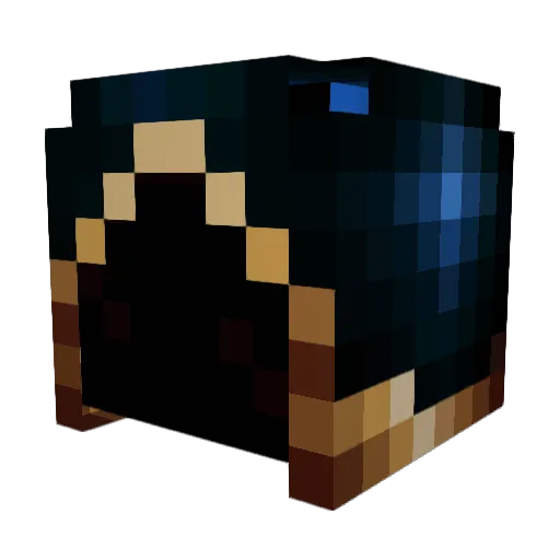 Seno9000 Minecraft avatar head, 3D render