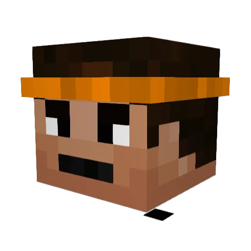 SenoEvil Minecraft avatar head, 3D render