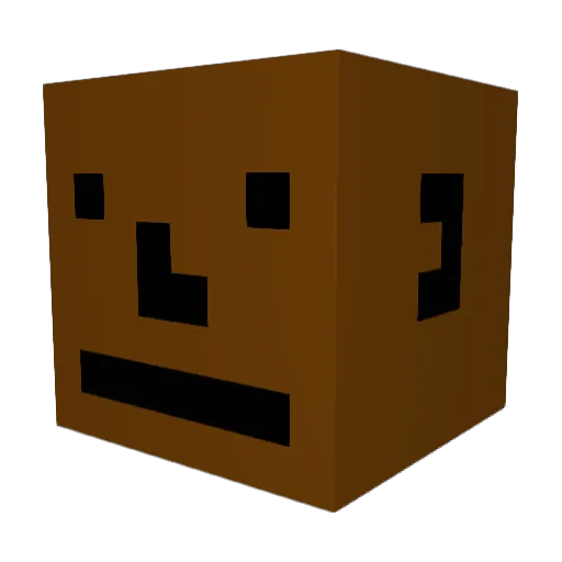 SenorBigTooth Minecraft avatar head, 3D render